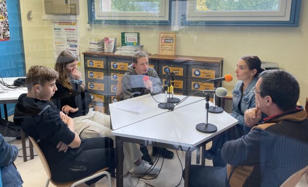 Enregistrement avec l'équipe de Radio Coquelicot