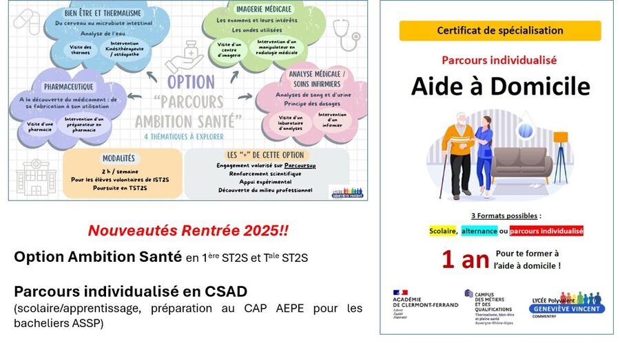 Flyers et documents d'inscription disponibles dans "documents administratifs"